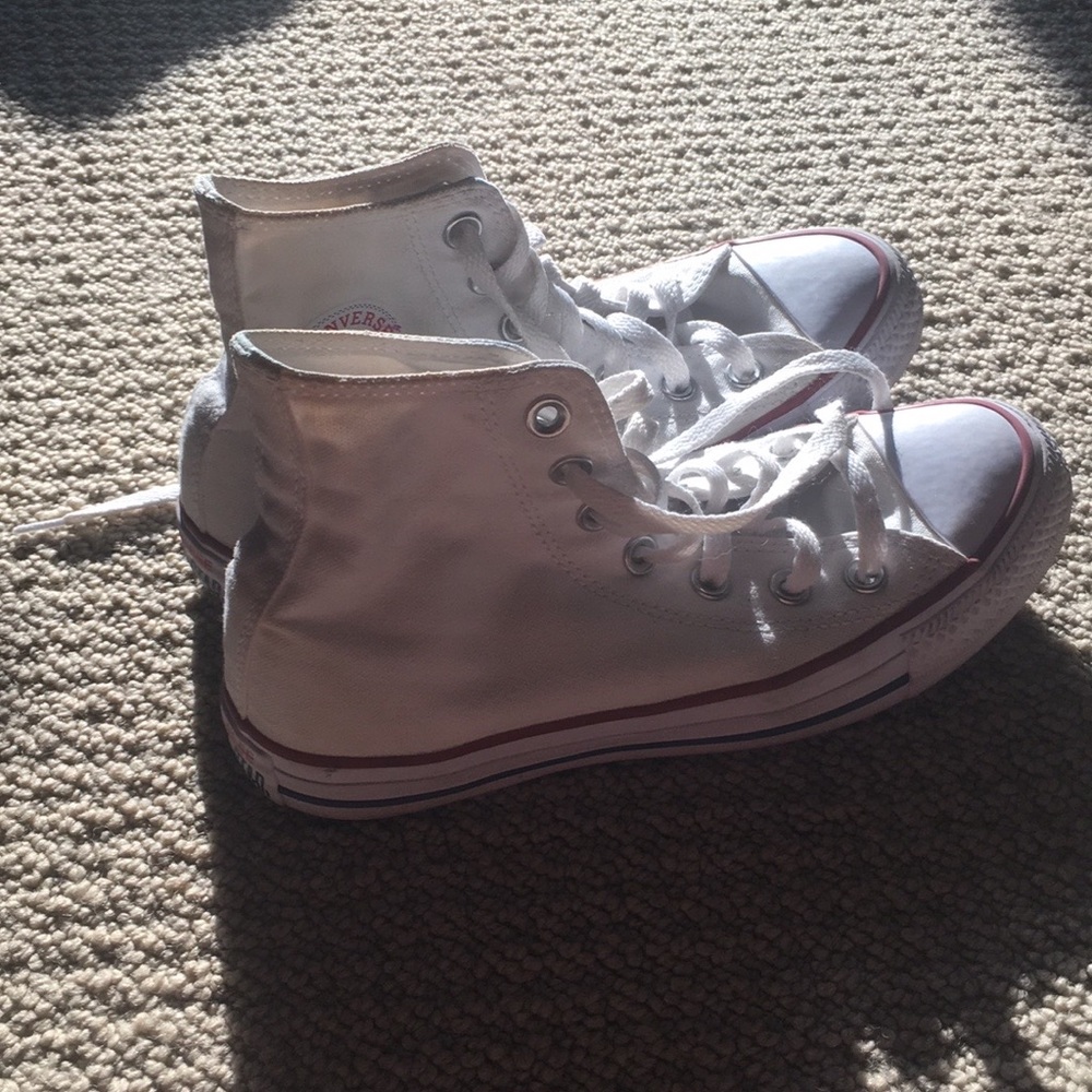 white high top converse